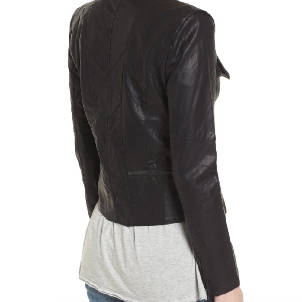 Faux Leather Jacket - Picture 3 of 7